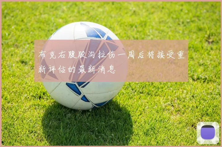 布克右腹股沟拉伤一周后将接受重新评估的最新消息